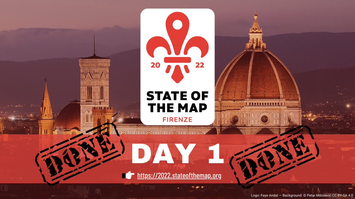 And that's it for #StateoftheMap2022 Day 1!

What was your part of the day? Share in the comments using hashtag #SotM2022!

See you again tomorrow!
We'll start the sessions at 9:30 AM (UTC +2)

#StateoftheMap