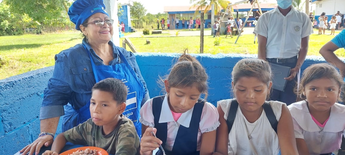 Visitamos la escuela Krabu Tagni en Comunidad Miskita Kambla, Bilwi-Puerto Cabezas, Costa Caribe Norte. 

#PatriaBenditayLibre 
#Nicaragua
