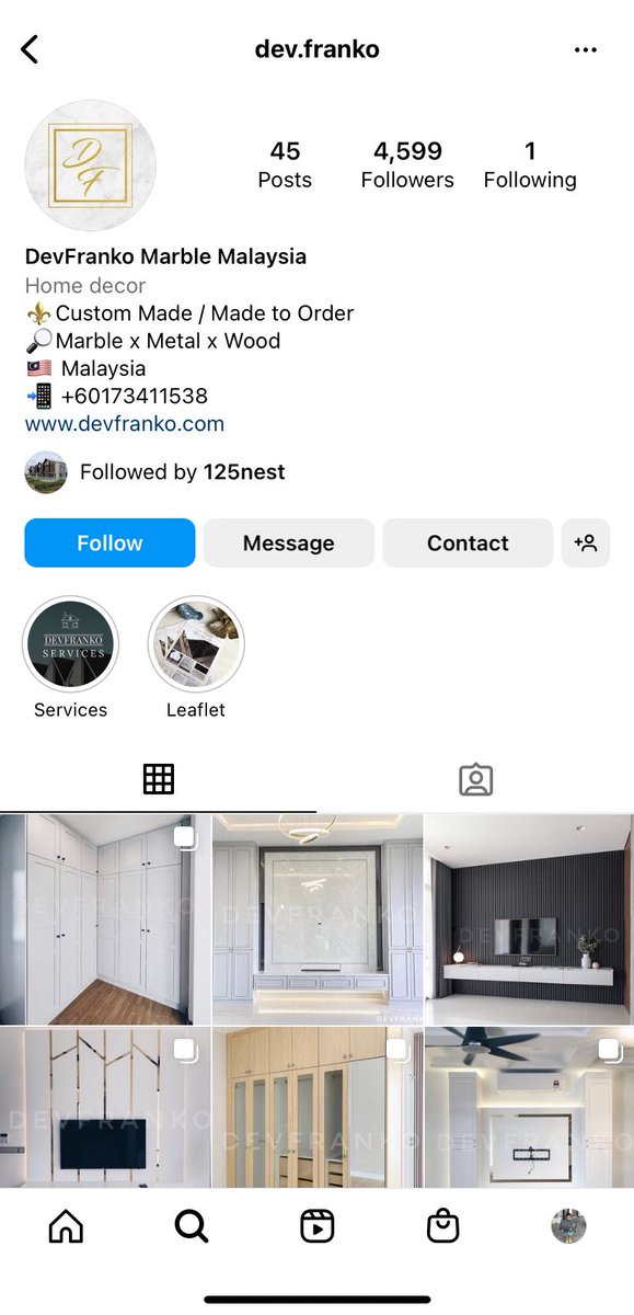 BetaIsBetter_'s tweet photo. PESANAN KHIDMAT MASYARAKAT

Mohon masyarakat berhati-hati dengan IG ‘DevFranko’ (rujuk gambar) kerana mereka ini scammer yang licik dalam penipuan melibatkan renovasi rumah terutamanya melibatkan kayu. #marble #metal #wood 

#BetaIsBetter https://t.co/9Shwi3nhkk