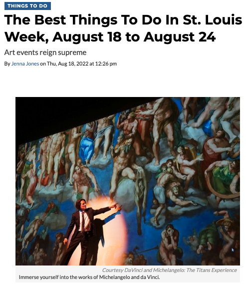 LennyMink's tweet photo. Thanks Riverfront Times for the love! We use 2500 of DaVinci's ideas, theories, and inventions on a daily basis, how cool is that?! Learn more at the show that's gaining steam at the Playhouse, see you there!

https://t.co/BMsTV3pUXj https://t.co/1l0yaeUfOd