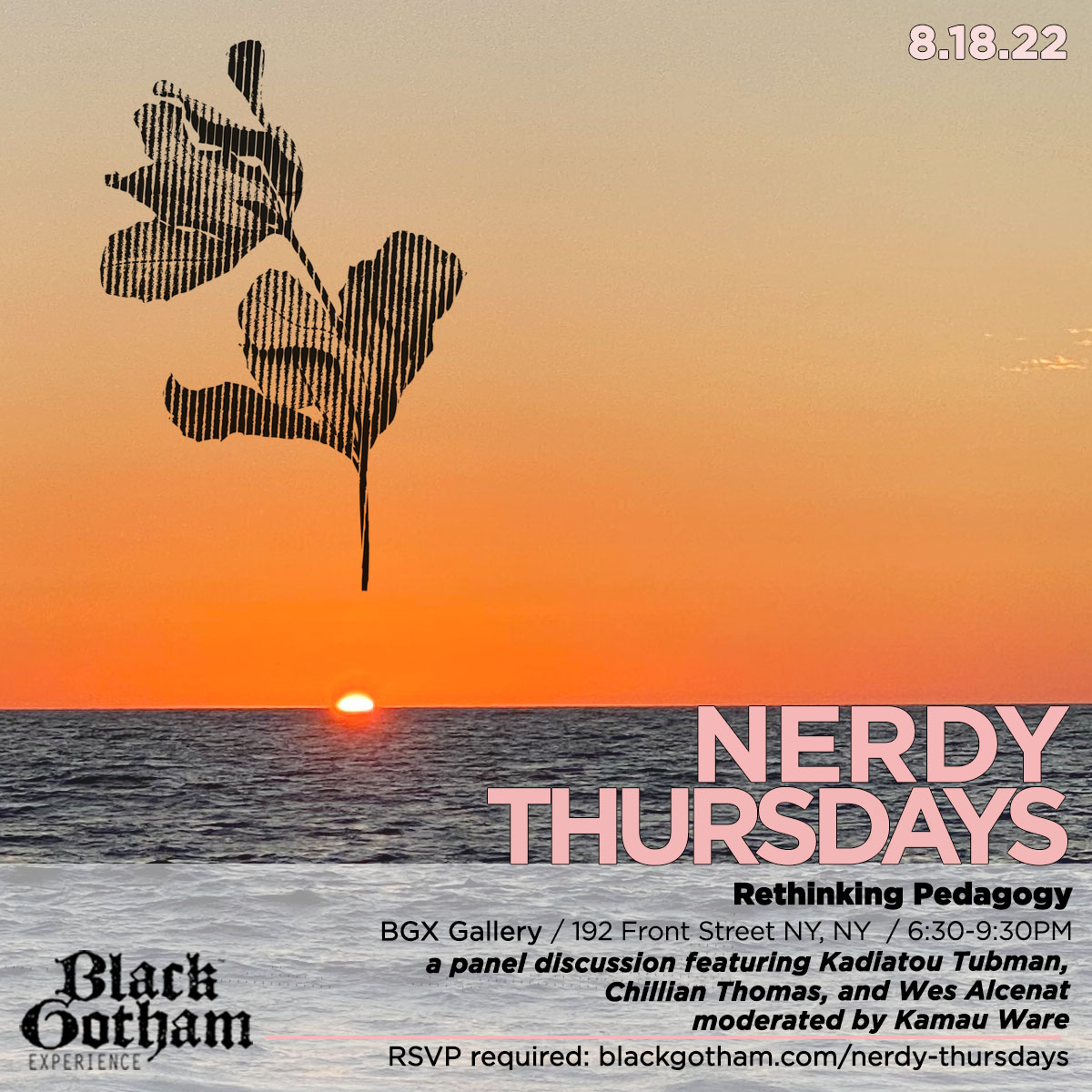 a taste of summer - mailchi.mp/kamaustudios/a… Final Summer Nerdy Thursdays + BGX Walks