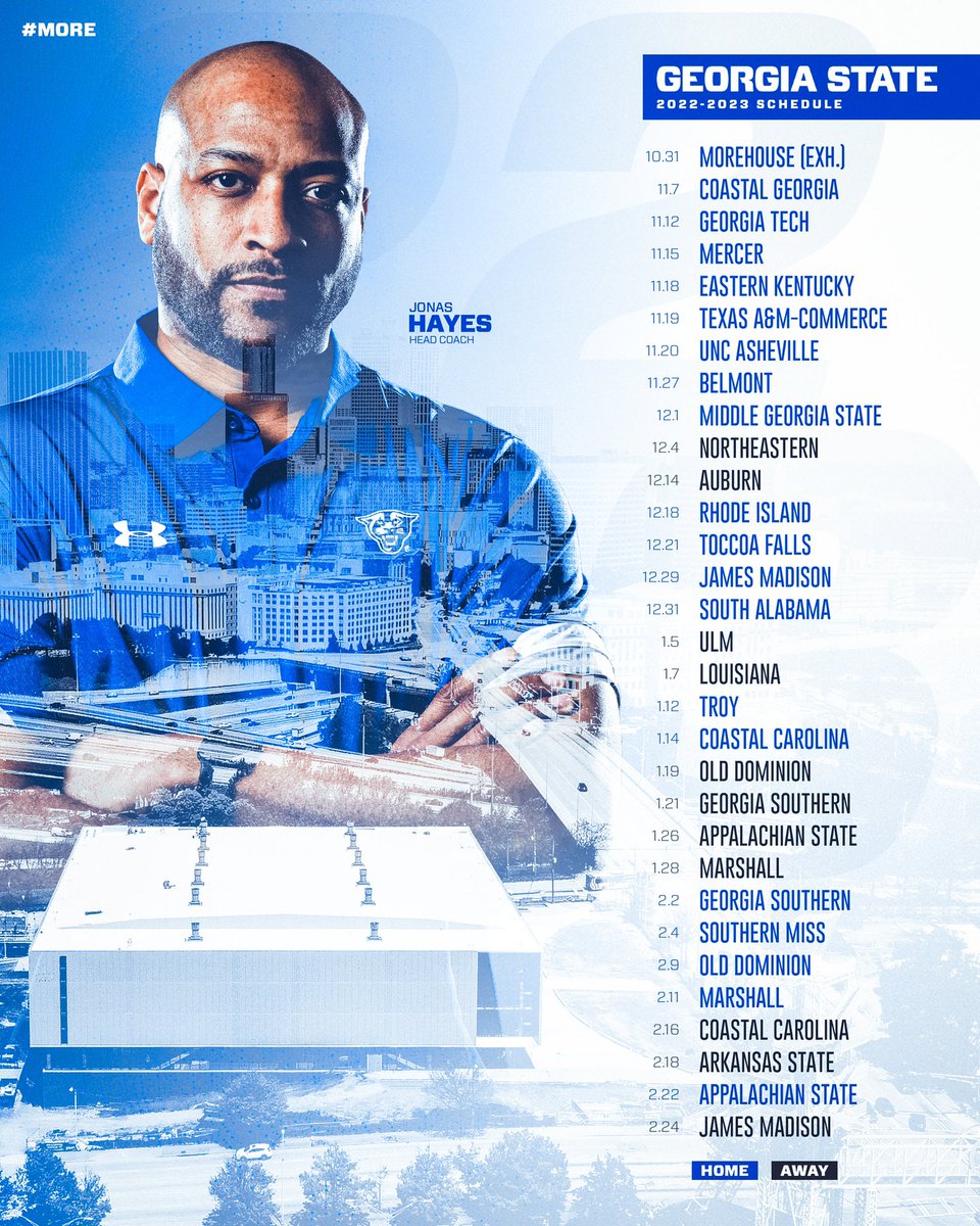 𝙂𝙚𝙩 𝙧𝙚𝙖𝙙𝙮 𝙛𝙤𝙧 #𝙈𝙊𝙍𝙀 😤

The 2022-23 schedule is here‼️
🎟️: t.gsu.edu/3oPiPrr