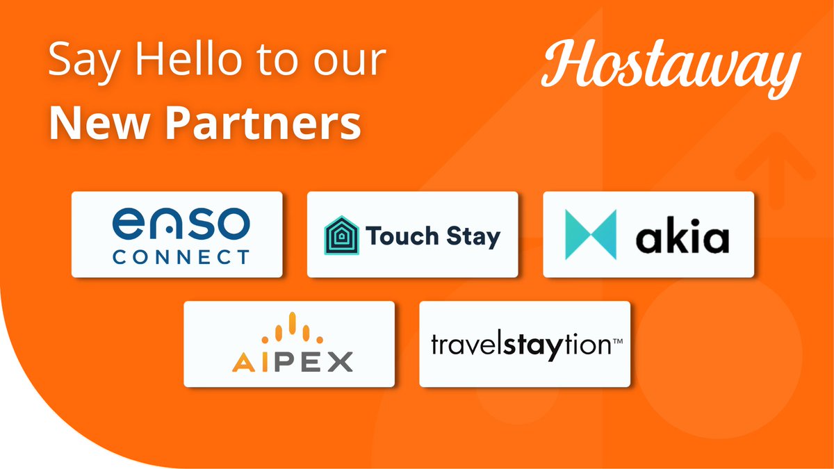 Hostaway's tweet photo. The Hostaway Ecosystem is always developing! We are so excited to announce our new friends and partners to the Hostaway Marketplace
Welcome to the Club: @EnsoConnect, @TouchStay, @akiasynd, @theAIPEX, and @travelstaytion!
#vacationrentalsoftware #proptech #shorttermrental https://t.co/uSZP7sa4WU