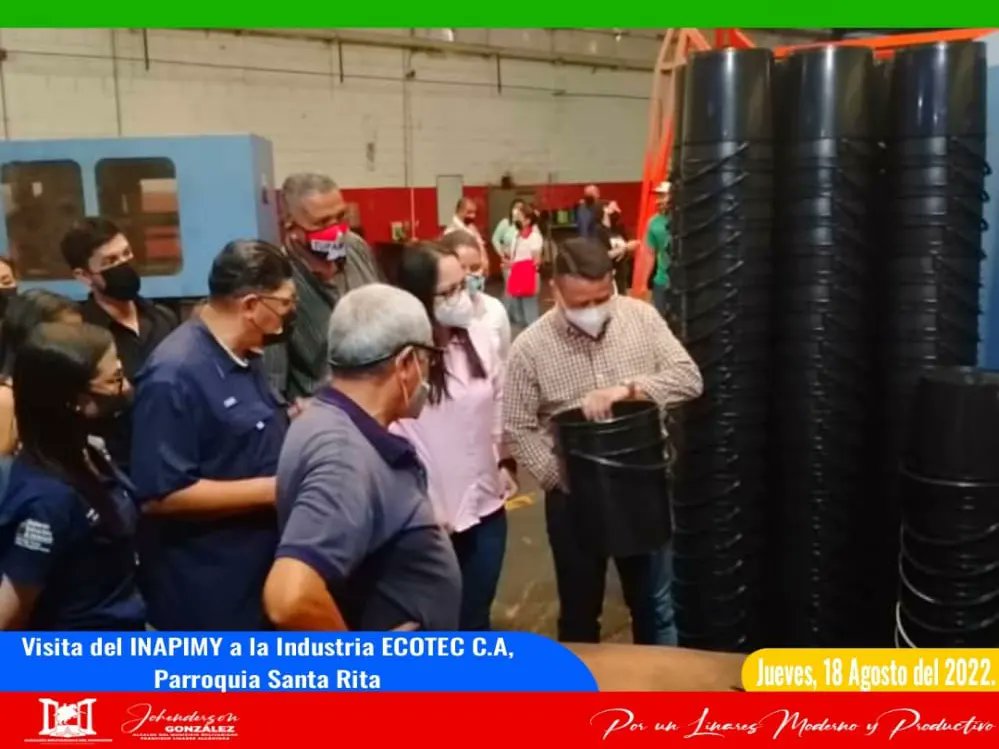 ModernoyProdFla's tweet photo. #18Ago | 1/2 #AlMomento; El equipo de trabajo de la Alcaldía_FLA acompañado de la Viceministra del INAPYMI (Instituto de Desarrollo de la Pequeña y Mediana Industria) @dianacastvzla, realizan visita a la Industria ECOTEC C.A...

#VenezuelaEmprende
#JusticiaContraElTerrorismo https://t.co/s27cCfQ8vf