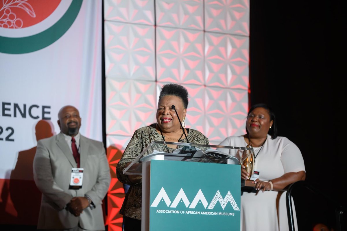 BlackMuseums's tweet photo. PLEASE JOIN US IN CONGRATULATING MARJORIE KINARD as this year's AAAM2022 recipient of The John and Marjorie Kinard Award. #AAAM2022 #BlackMuseums 

WATCH THE ACCEPTANCE HERE:  https://t.co/70Gh7T3pV0 https://t.co/QkEQy0OsTk