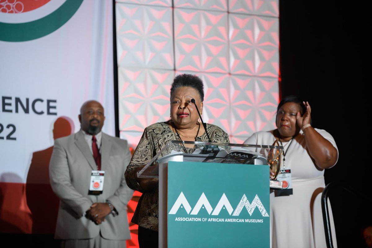 BlackMuseums's tweet photo. PLEASE JOIN US IN CONGRATULATING MARJORIE KINARD as this year's AAAM2022 recipient of The John and Marjorie Kinard Award. #AAAM2022 #BlackMuseums 

WATCH THE ACCEPTANCE HERE:  https://t.co/70Gh7T3pV0 https://t.co/QkEQy0OsTk