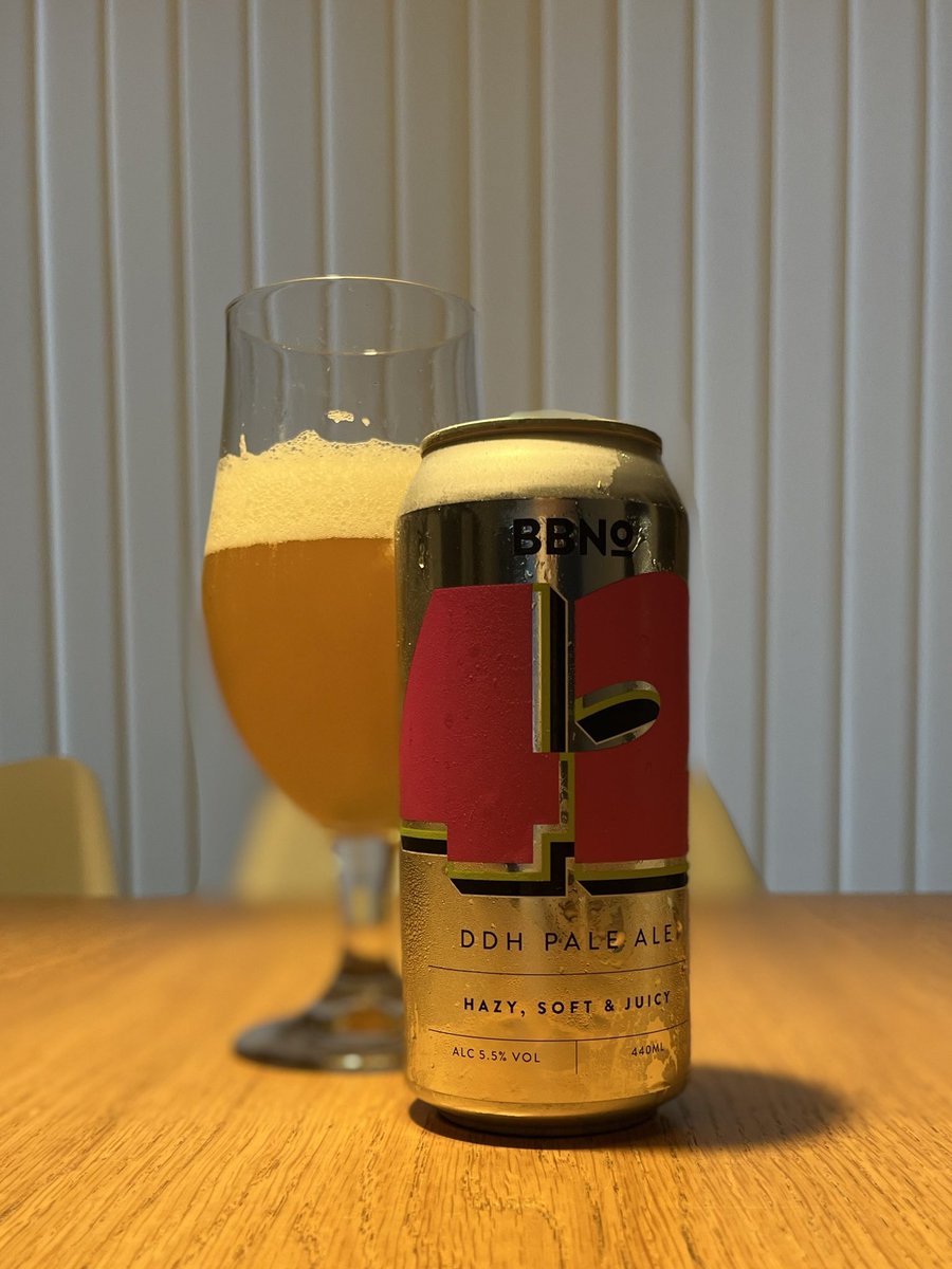 Huw22's tweet photo. @BrewByNumbers “42” jumps out of the @BeerBods box tonight and pretty good it is too. The can suggests Hazy, Soft & Juicy which is spot on with a nice tropical twist to boot 🍍🥭 #beerbods #beertweets https://t.co/lzLDpNSJhK