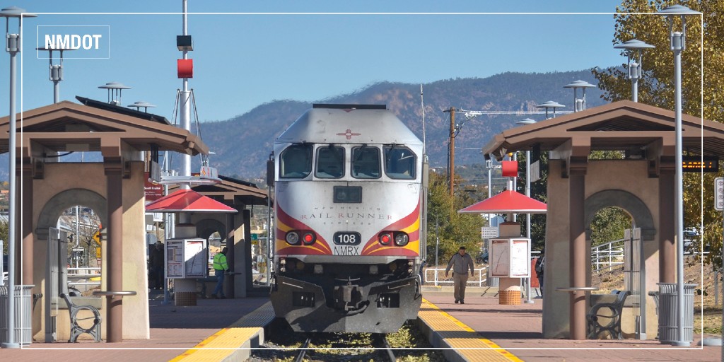 NMDOT's tweet photo. On Saturday, August 20th, there will be no New Mexico Rail Runner Express service at the Downtown Bernalillo Rail Runner Station due to scheduled maintenance work on the siding at that station. For more details, visit https://t.co/Jqk67xHqOo.
#NMDOTcares #RailRunner https://t.co/irzNkb3Our