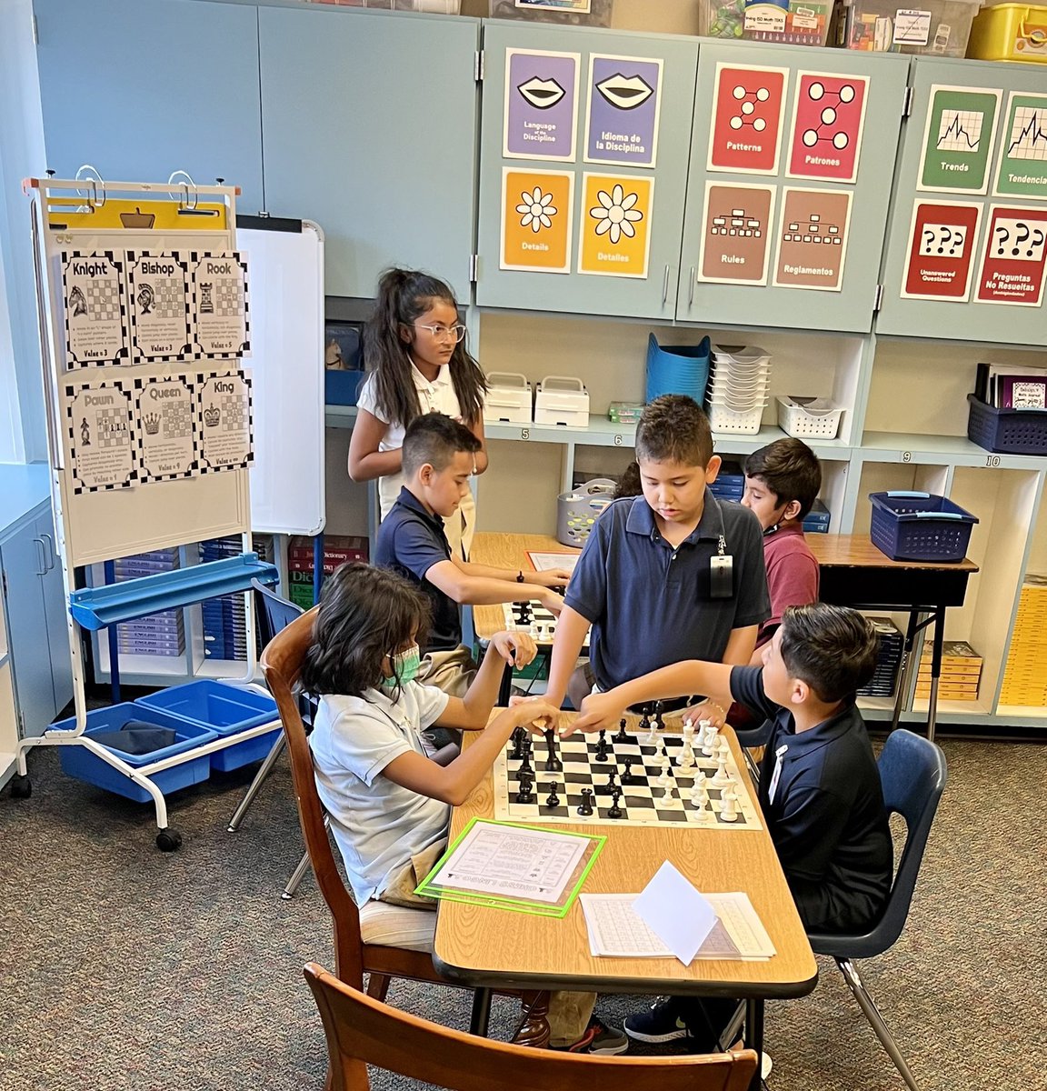 toddone8's tweet photo. Indoor recess plan: set up another chess ♟ set and watch more kids become interested in the strategy game. #chessrocks #strategy
@JohnRGood https://t.co/jTG9VM7rVa