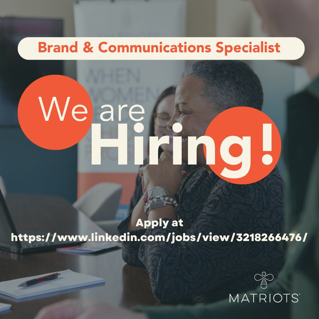 MatriotsOhio's tweet photo. Know someone who can champion women through words and images? Send them our way! We're hiring! Apply at https://t.co/pWwRkiKWNn
#MatriotsOhio #ElectWomen https://t.co/9l78k9OhbD