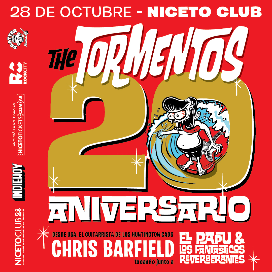 THETORMENTOS's tweet photo. THE TORMENTOS 2.0 Aniversario en Niceto Club
Viernes 28 de Octubre, 20:00hs
Av. Cnel. Niceto Vega 5510, CABA entradashttps://www.passline.com/eventos/the-tormentos-20-aniversario-en-niceto-club https://t.co/WoSMEdtwAZ