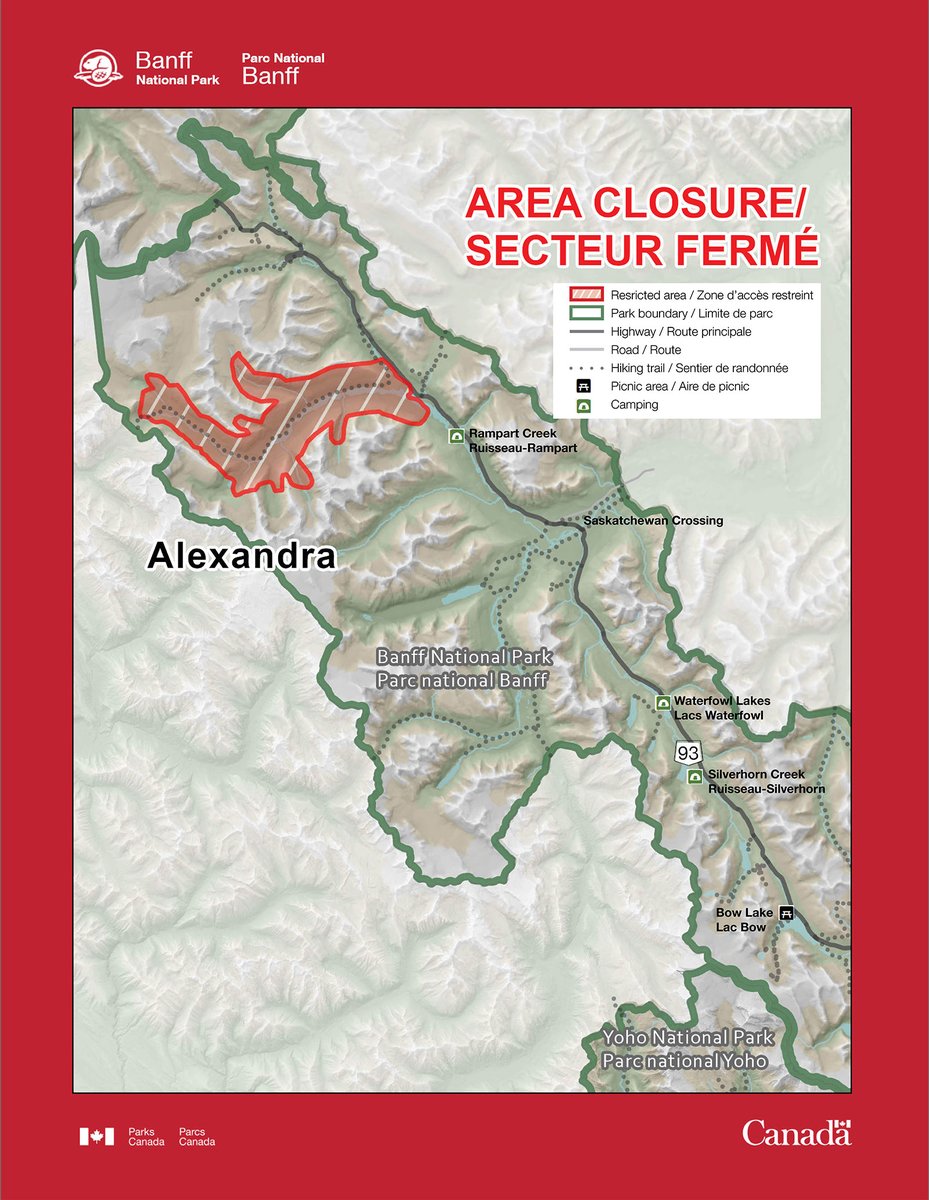 Today, Parks Canada fire crews will ignite the Alexandra prescribed fire in Banff National Park, conditions permitting. Smoke may be visible from highways and other areas
Learn more: ow.ly/jIBT50Kngcc