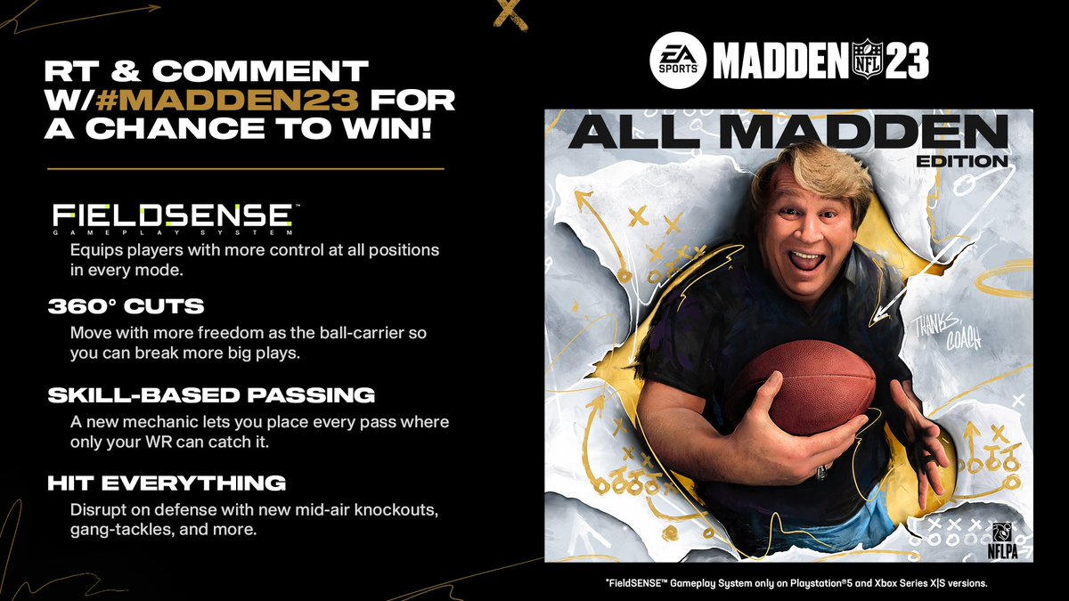 It's that time of year where I link up with @EAMaddenNFL and give away some codes! Follow (if you aren't already), RT, Like & Comment with console of choice! I'll DM the winners! I'll also be giving away some on my @Twitch! Twitch.TV/TheJohnnyWrest… #Madden23 #JohnnyWrestling