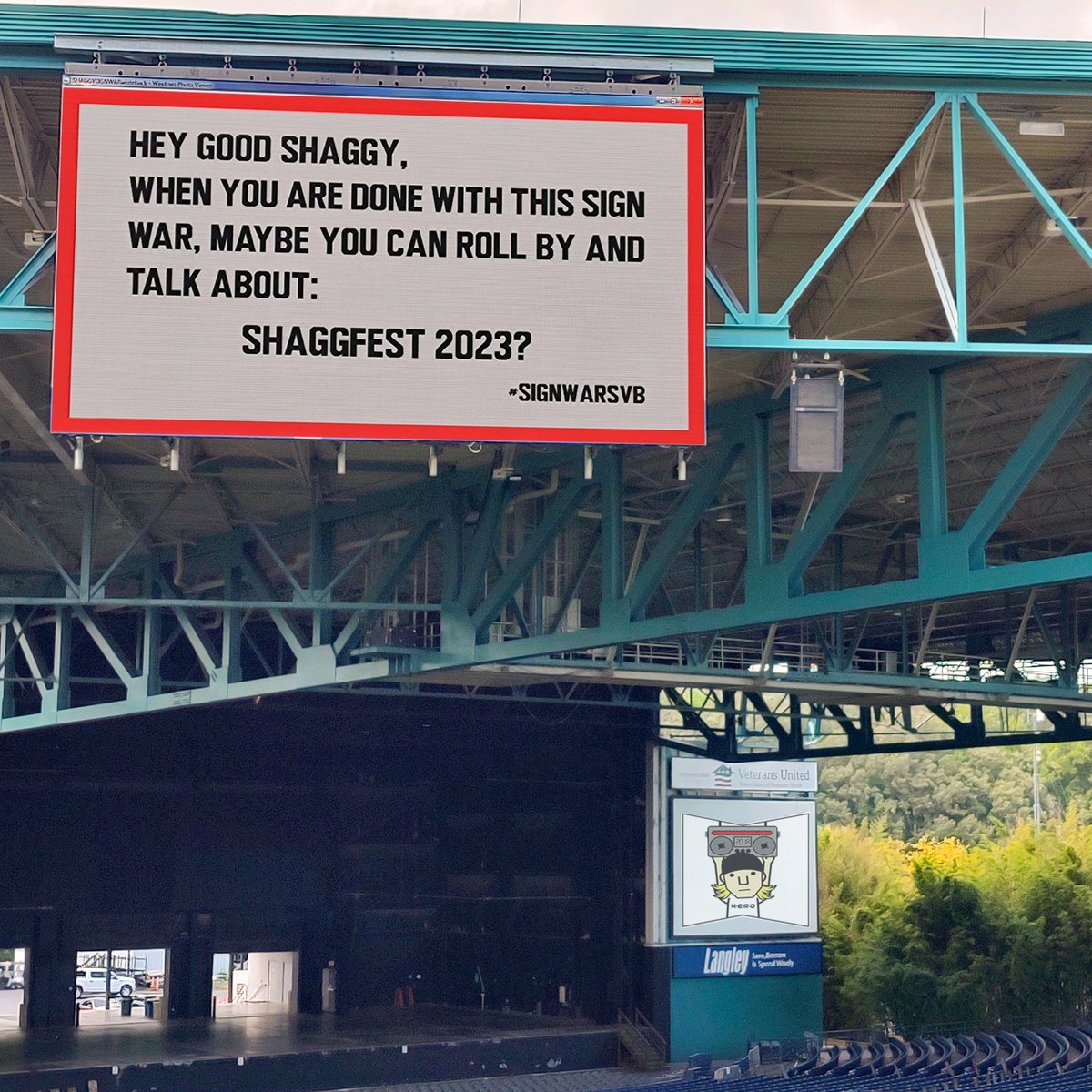 Haygood Skating Center &amp; <a href="/shaggy757/">Shaggy</a> – Life is better with music and this #signwarvb is music to our ears… You have our number.