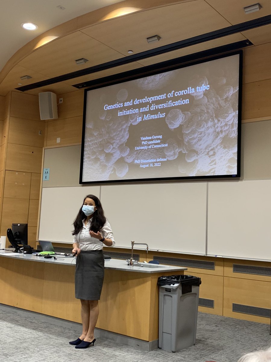 Day4 #MimuCourse2022 we isolated &amp; transformed the plasmids into Agrobacteria, checked results of transient expression assay on confocal microscope. But the highlight is def <a href="/UConnDairyBar/">UConn Dairy Bar</a> ice cream and a great PhD defense from Dr. Vandana Gurung! #nsffunded #mimuluspropaganda