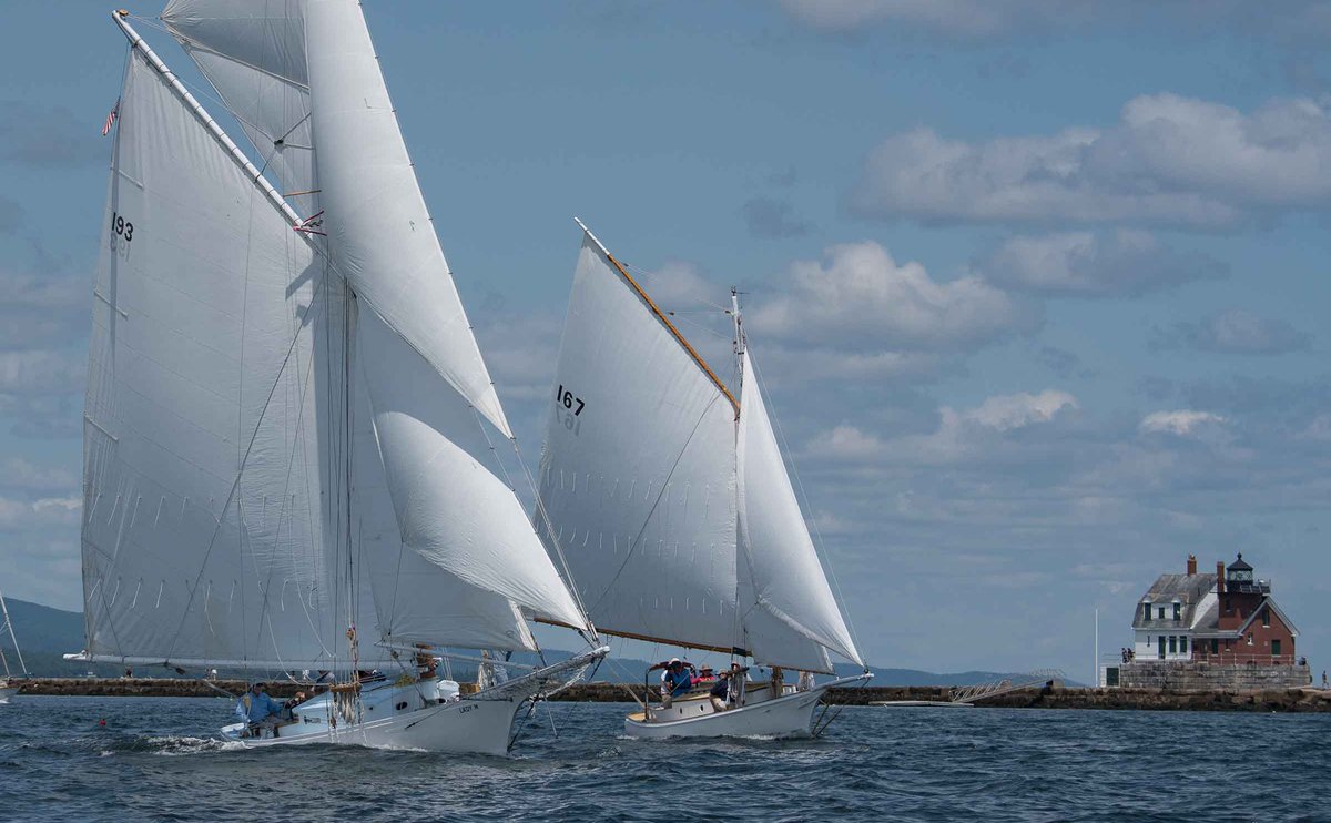 sailmagazine's tweet photo. Maine’s iconic gaff-rigged sloop is a family affair that has lasted decades. #sailing #maritimeheritage #sloops #sailboats https://t.co/w86DSxqUTE https://t.co/StNOM6U999