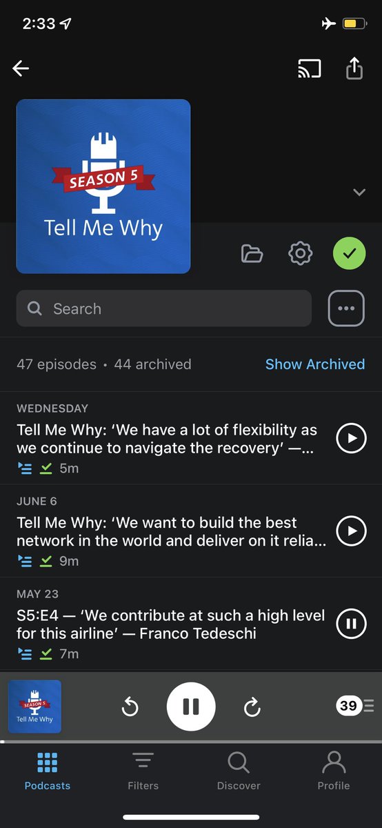 Listening to <a href="/AmericanAir/">americanair</a> “Tell Me Why” for the first time en flight on AA. #meta