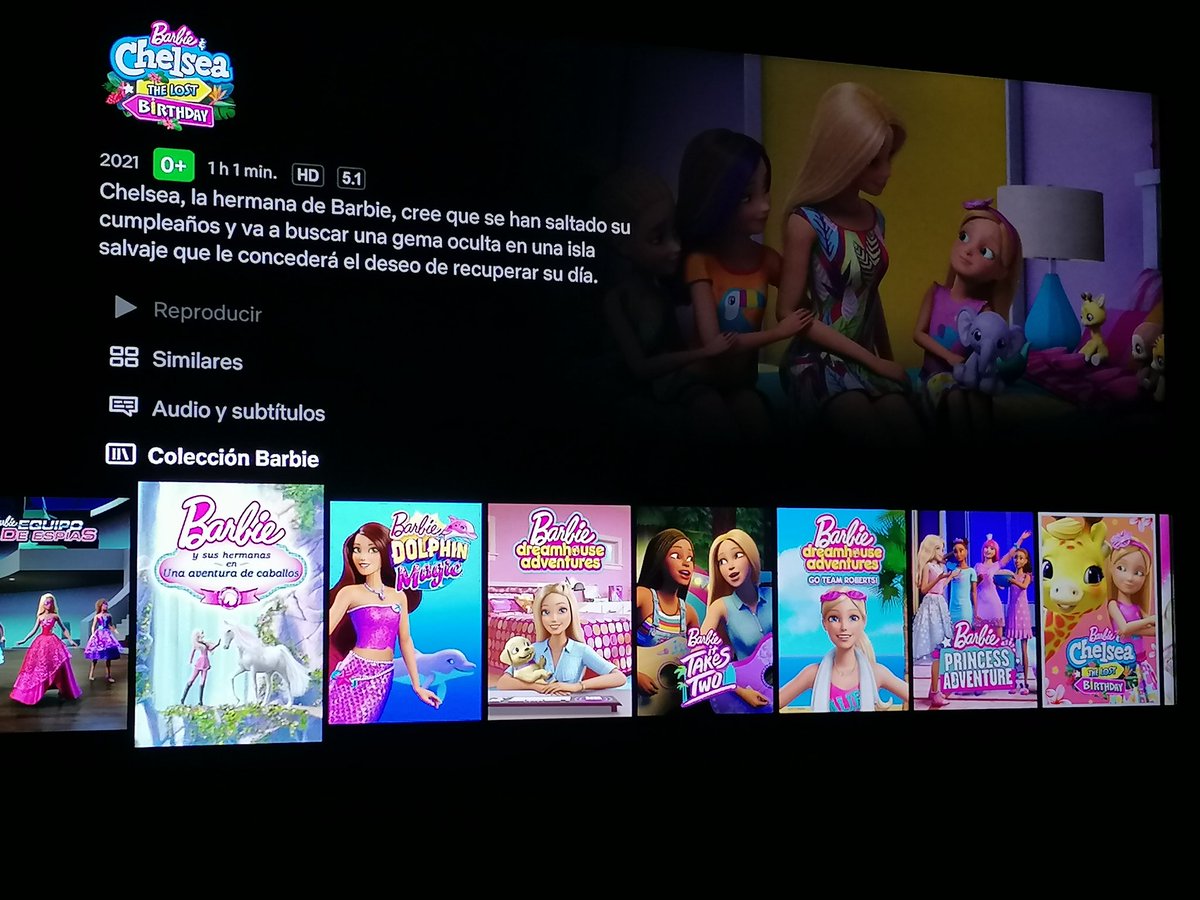Estamos discutiendo que peli de barbie ver😋