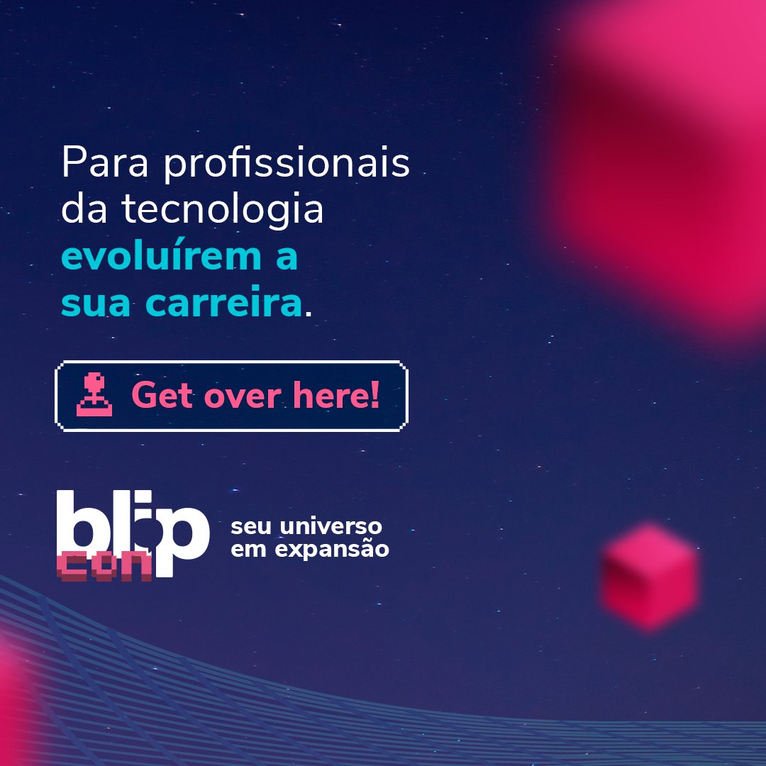 BlipBR's tweet photo. Um evento on-line, gratuito e gamificado? Vem pro #BlipCon! 💙

Você não vai ficar de fora dessa, né?
Dê play e entre no universo Take Blip!

Inscreva-se antes do Game Over: https://t.co/PCMkVMG9rj 👾 https://t.co/xX0FnxVUuk