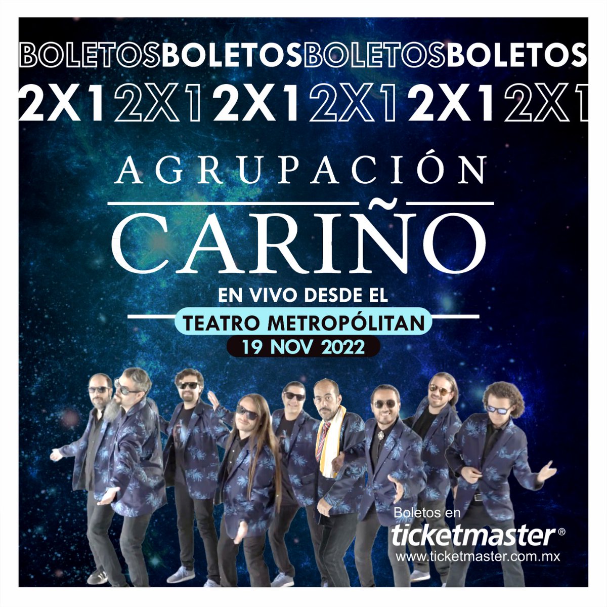 ¿Ya aprovechaste la venta especial para nuestro show de XV años en el <a href="/TMetropolitanMx/">Teatro Metropólitan</a>? 😎

¡Acompáñanos a celebrar una trayectoria de música, historias, alegrías, pero sobretodo, mucha... #CumbiaCariñoYAmor! 💙

Adquiere los tuyos desde este enlace: bit.ly/AgrupaMetropol…