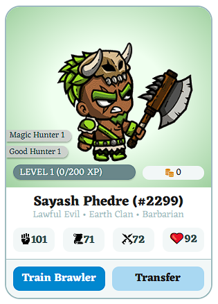 brawlchain's tweet photo. Write a short origin story for this #BlockBrawler in 1 tweet below, either serious or completely comical ✍️ Our team's favorite backstory wins this #Brawler❗️
https://t.co/payaT6HmTy
#Skaliens #Skale #PlayAndEarn #P2E #web3 #fantasy #AxieInfinity #DungeonsAndDragons https://t.co/txgKv9kPb9