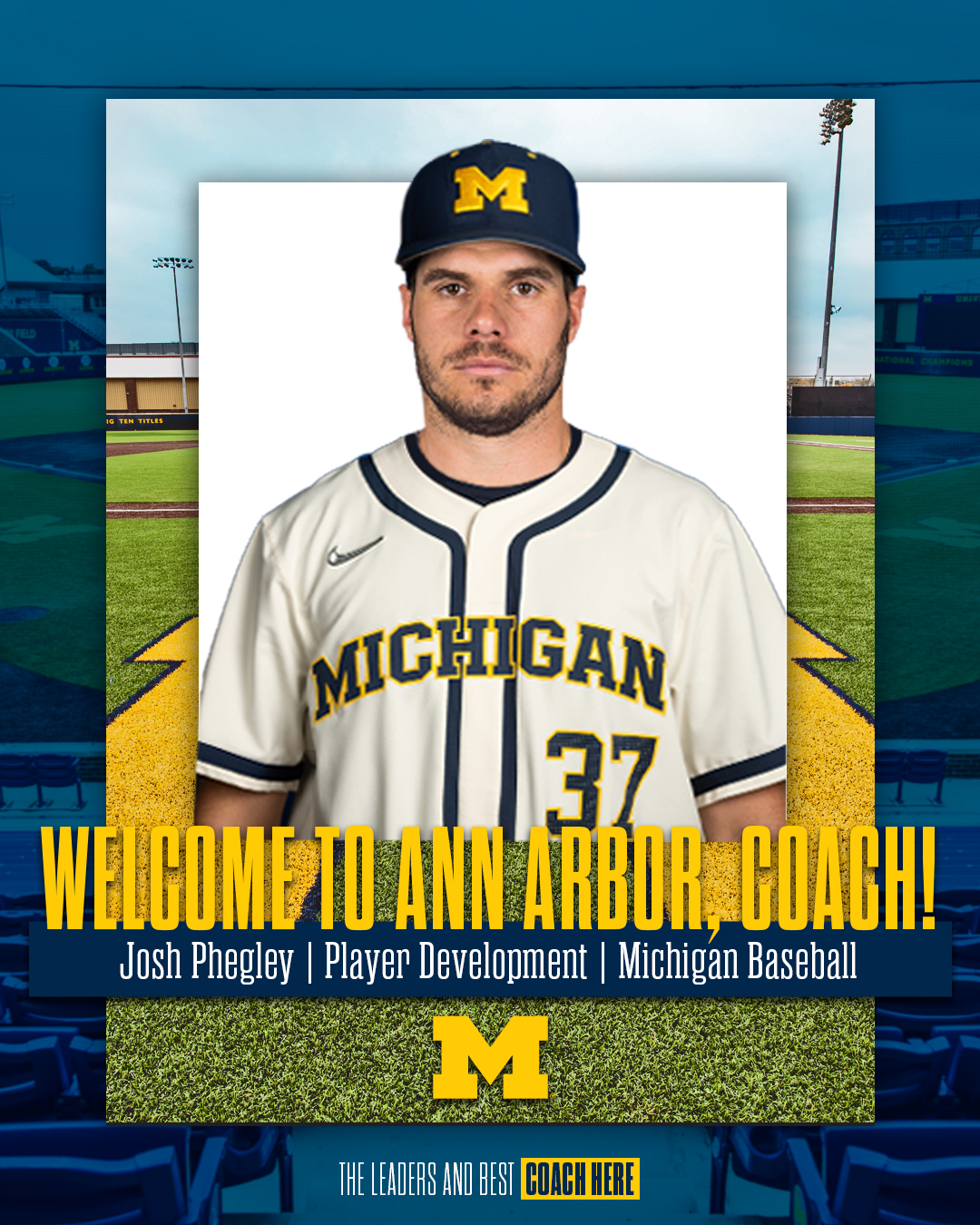 Michigan Baseball on Twitter: "Josh Phegley Named Director of Player  Development https://t.co/ETdT4LKK5U #GoBlue https://t.co/slCPYJNxP4" /  Twitter