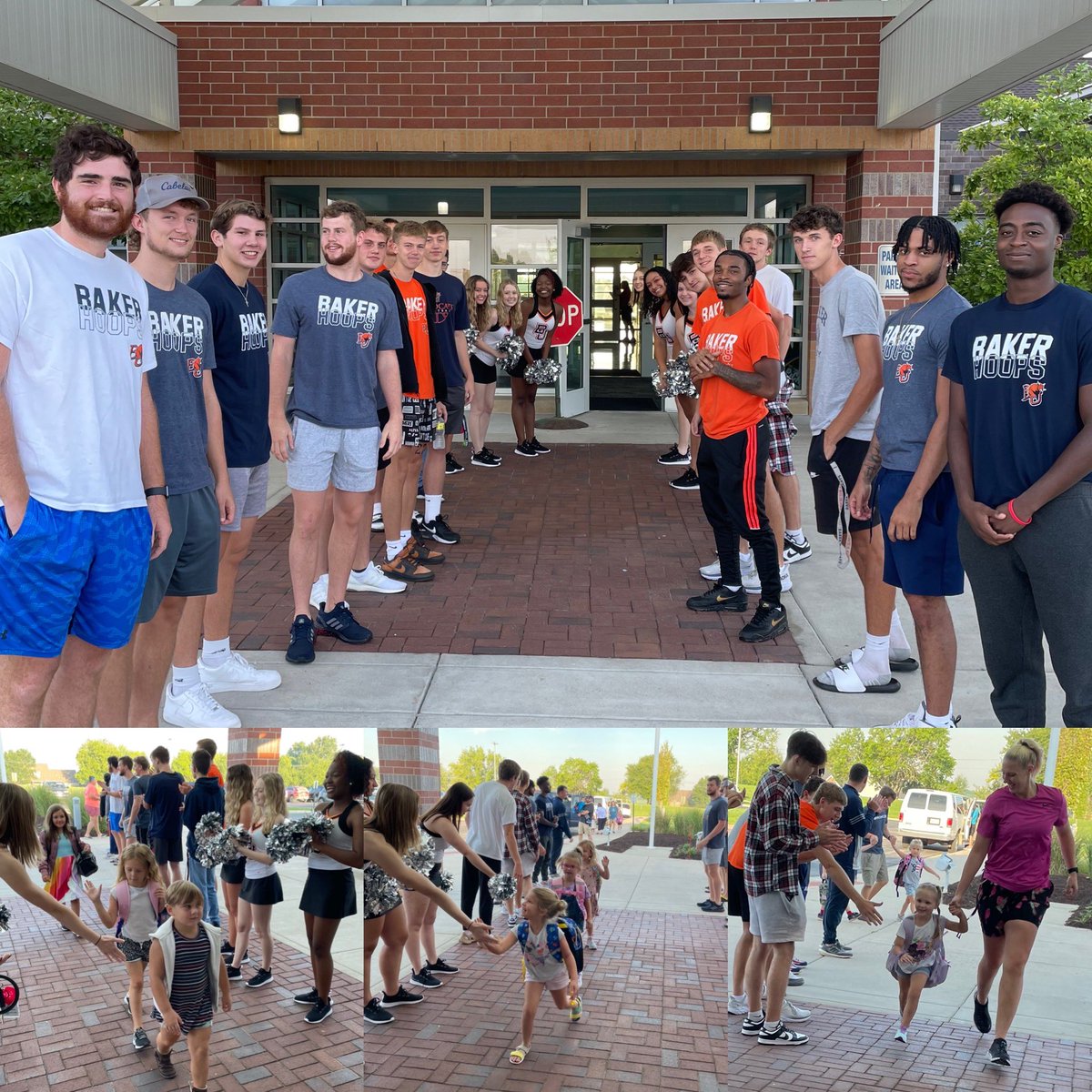 What a great way to start your Thursday! 

The Baker University student-athletes went to all four Baldwin schools this morning to welcome the students during their first week of school!! <a href="/usd348/">Baldwin City USD 348</a> <a href="/baldwinhssports/">Baldwin High School</a>