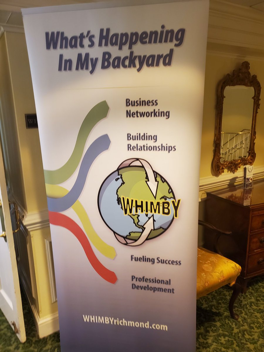 jcrowco's tweet photo. It's #WHIMBY time. Join us at the @WestwoodClubRVA. #Connecting #Networking @LCrowco @Bill_Lund @cbshadbolt1 @ralph_dewey_rva @MikeRoberson44 @Gene_Wilson @Att4Success @JohnDWatt https://t.co/QqxuW5uAYN