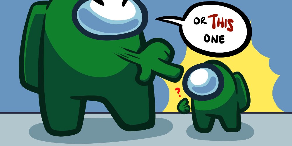 AmongUsGame's tweet photo. raise ur hand if u would defend and protect the Mini Crewmates with ur life https://t.co/W7GJiojllD