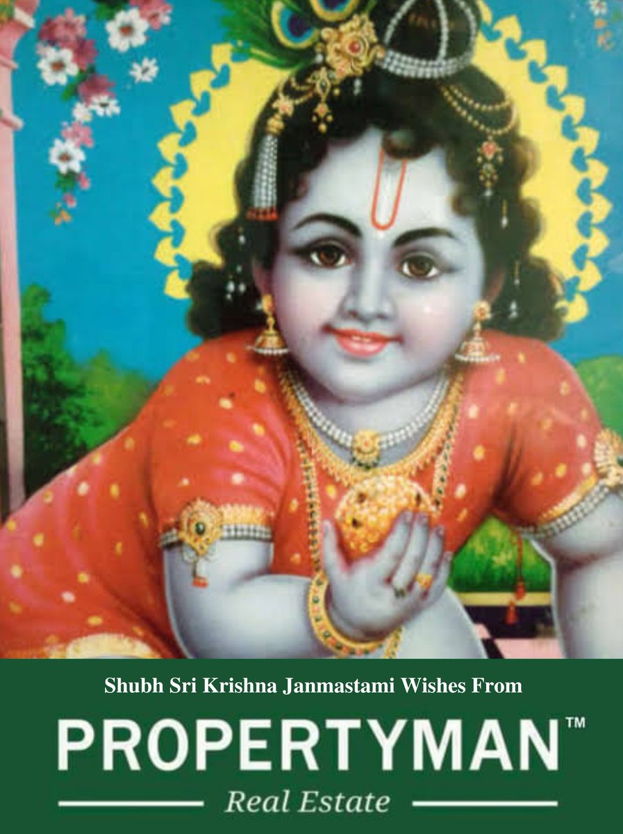 propertyman_in's tweet photo. Wishing You Auspiciousness on Sri Krishna Janmastami.
Jayesh Ganatra 
Founder, @propertyman_in
#Janmastami #Janmashtami #Krishna #KrishnaJanmashtami2022 #krishnajanmastami #God #Celebration #Indian #IndianArmy #Trending #Viral #Twitter #india https://t.co/NYEDYPlkgF