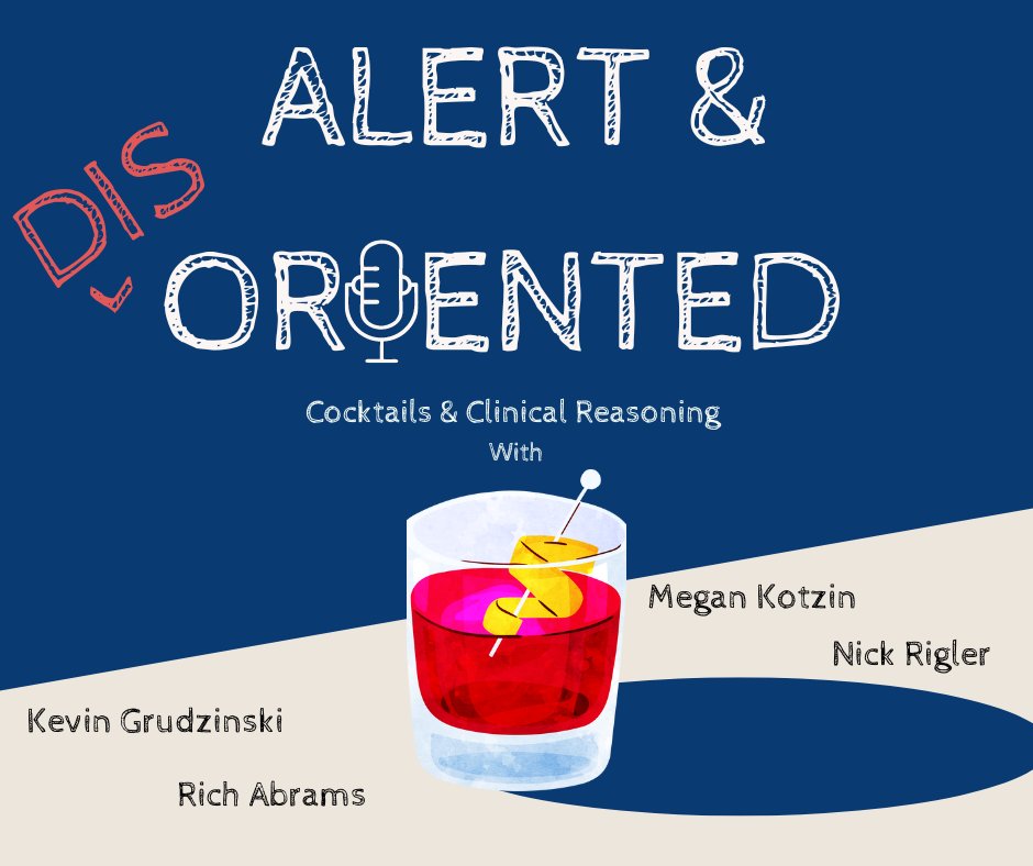 Alert &amp; DISORIENTED - Summer 2022

A special recurring series where the team gets together after hours, responsibly enjoys a few cocktails, and talks medicine! 

Enjoy, we had so much fun recording 🍸

Available wherever you listen to your podcasts

#MedTwitter #MedEd #FOAMed