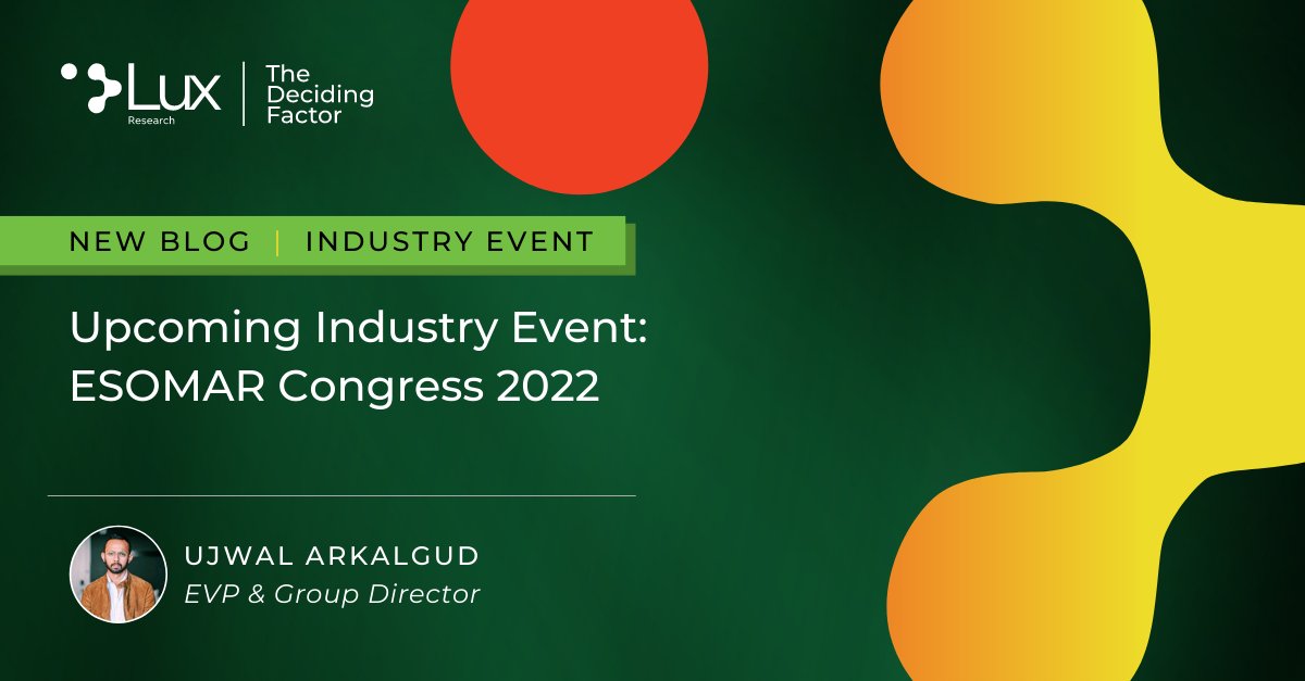 LuxResearch's tweet photo. At #congress2022, @interpretivist and Michelle Gansle, VP, Global Insights &amp; Analytics at @McDonalds will present how anthropology and AI allow one to ask difficult questions and identify actionable answers in an agile manner.

Learn more on our blog: https://t.co/Psvfnv25uw https://t.co/dHSP5CncYg