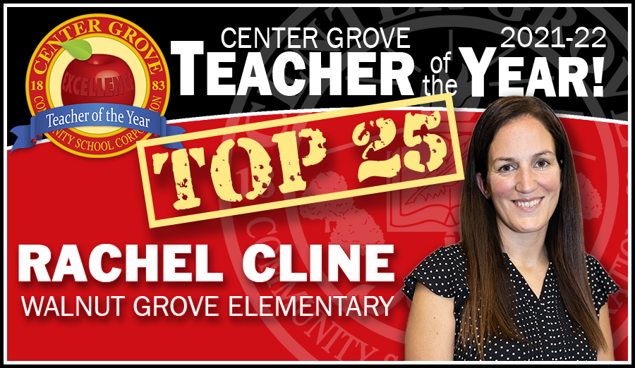 center_grove's tweet photo. Congratulations to @WalnutGroveES teacher Rachel Cline who was named a Top 25 Finalist in the @EducateIN Teacher of the Year competition! #E3CG https://t.co/bJzw8i2JzP