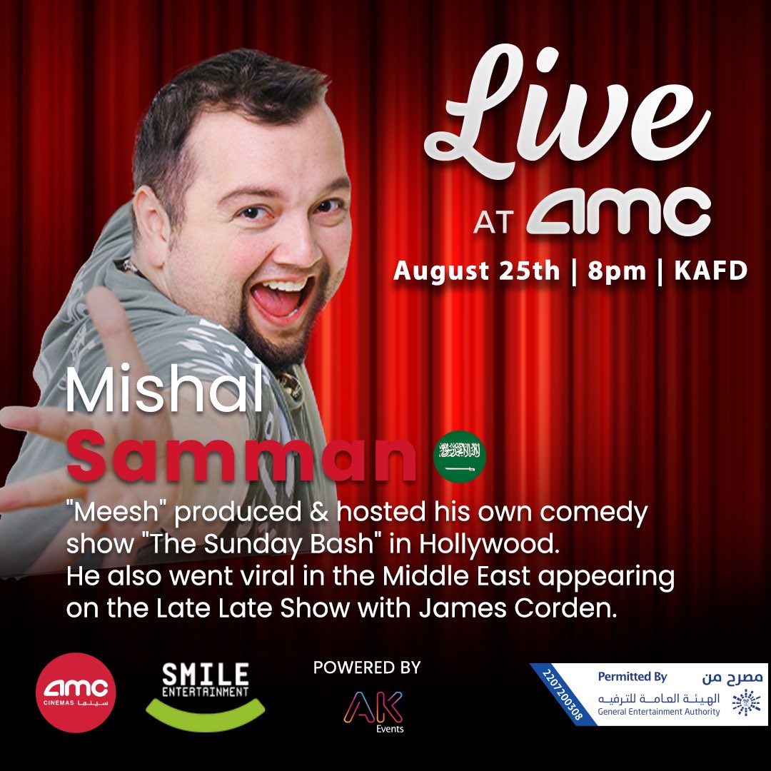 SmileEntKSA's tweet photo. https://t.co/L4r2AAtFdf
#standupcomedy #riyadh https://t.co/I7VSrQvBE6