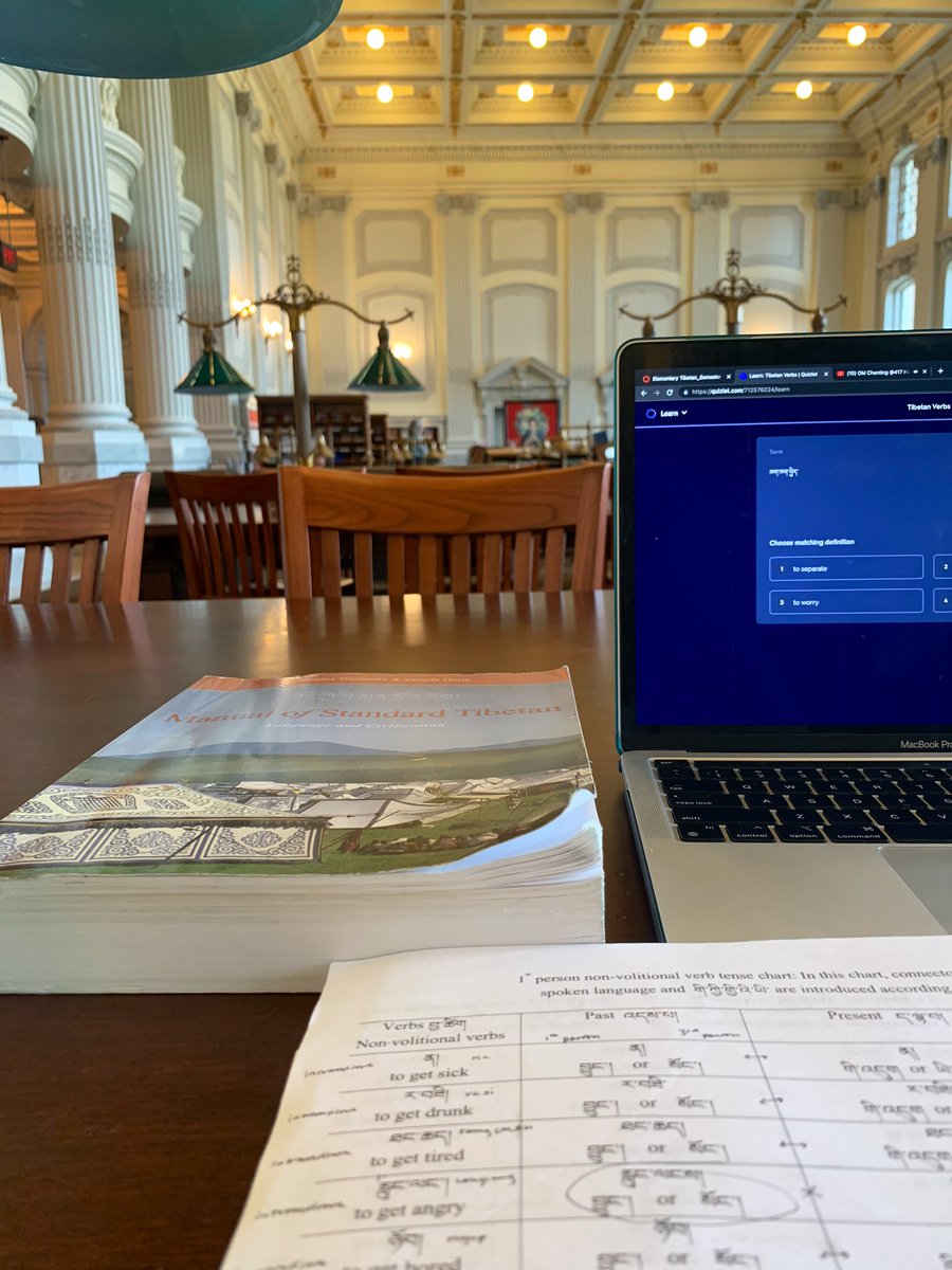 NatalieBelew's tweet photo. Loving this atmosphere for studying Tibetan 💙 https://t.co/6RUG0cZwy7