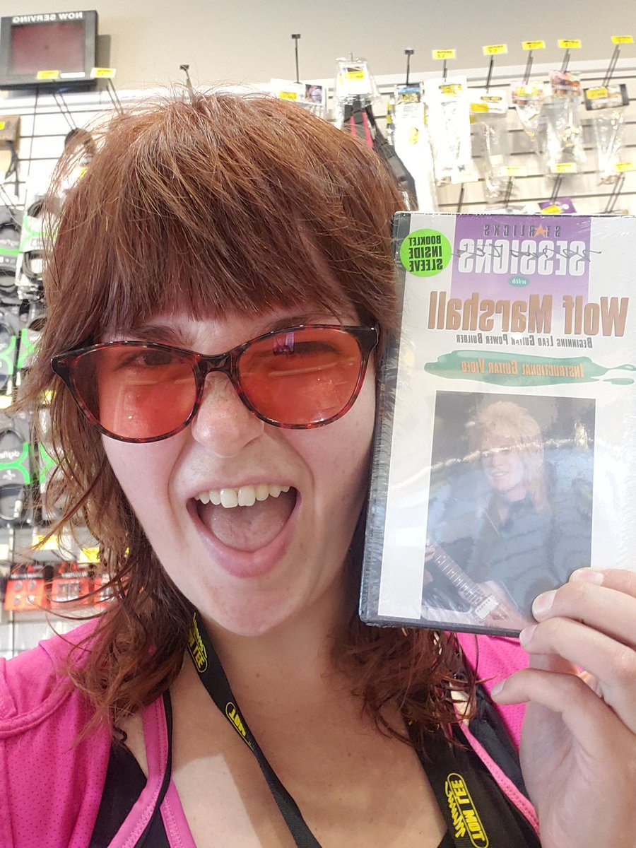 Crescentcardina's tweet photo. Found some sick old stock at work who wore it better?😛 #tomleemusic #Hipster #VHS #guitar #nostalgia #wolfmarshall #canadianmusician #twitchstreamer https://t.co/bw5DLMkrzj