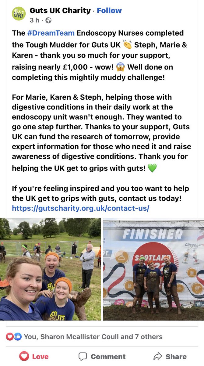 Raising awareness and raising money for <a href="/GutsCharityUK/">Guts UK Charity</a> 💪🏼Steph, Marie and Karen completed <a href="/ToughMudder/">Tough Mudder</a> in style 🤩 go girls!! #dreamteam #wheresmashoe 😂 <a href="/liv_phillips/">Liv Phillips</a> <a href="/BenMason_UHW/">Ben Mason</a> @Davidwa13761355 super proud of you 😁