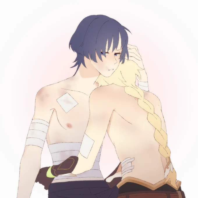 Day 4 - Enemies to Lovers (?)"I still haven't forgiven you for the inazuma thing"#HarbingersAetherShipWeek #scarather 