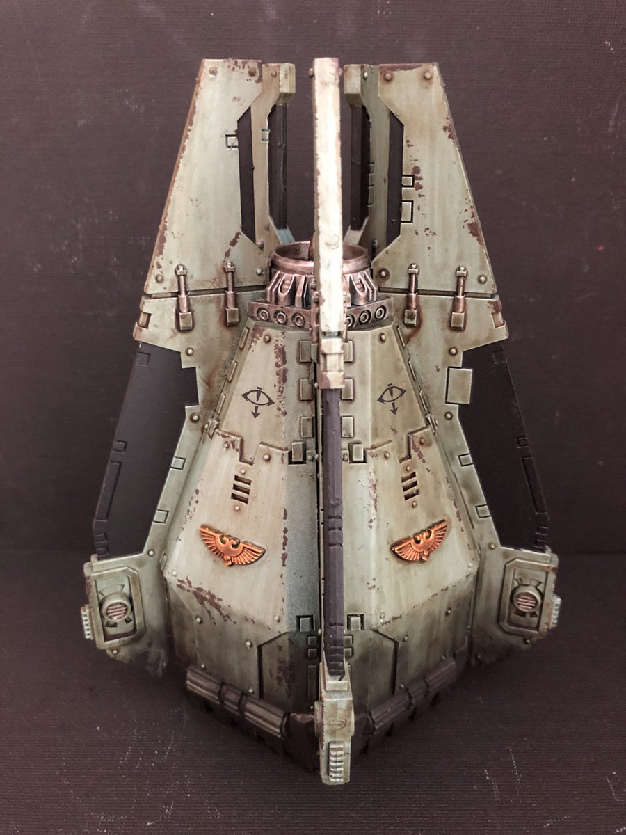 nostromodamus's tweet photo. Another pod for the Orbital Assault! #WarhammerCommunity #paintingwarhammer #horusheresy #warhammer30k #sonsofhorus #Warmongers #warmaidens https://t.co/MCCnWrnYoH
