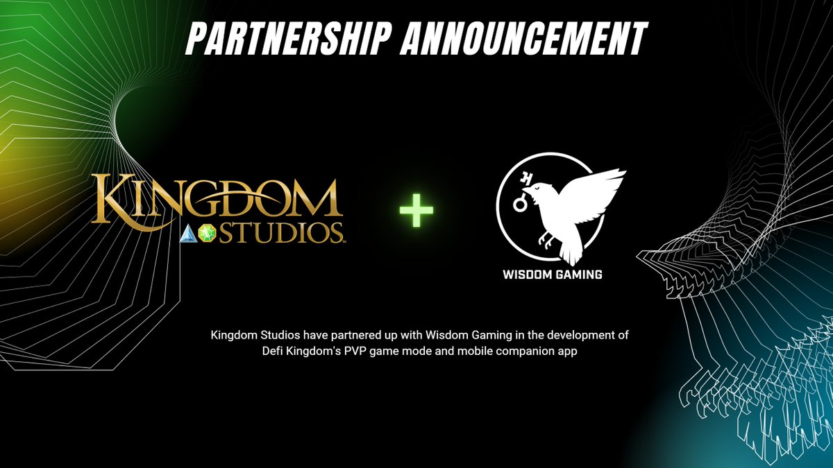 KingdomInformed's tweet photo. The @DefiKingdoms team keeps on building, but now they are not alone. @DFKingdomStudio has partnered with @WSDMGG in the continued development of DFK's PvP game mode and mobile companion app. #DFK #defikingdoms #dfkcommunity #GameFi #pvp #P2EGame #BlockchainGaming #NFTgames #NFT https://t.co/1E8pwgNZFp