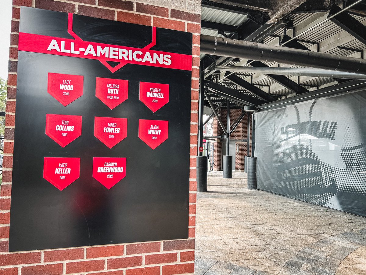 LouisvilleSB's tweet photo. New addition to the All-Americans wall at Ulmer ✨ 

👀 @CarmynGreenwood 👀

#GoCards https://t.co/8wXsSQF7YJ