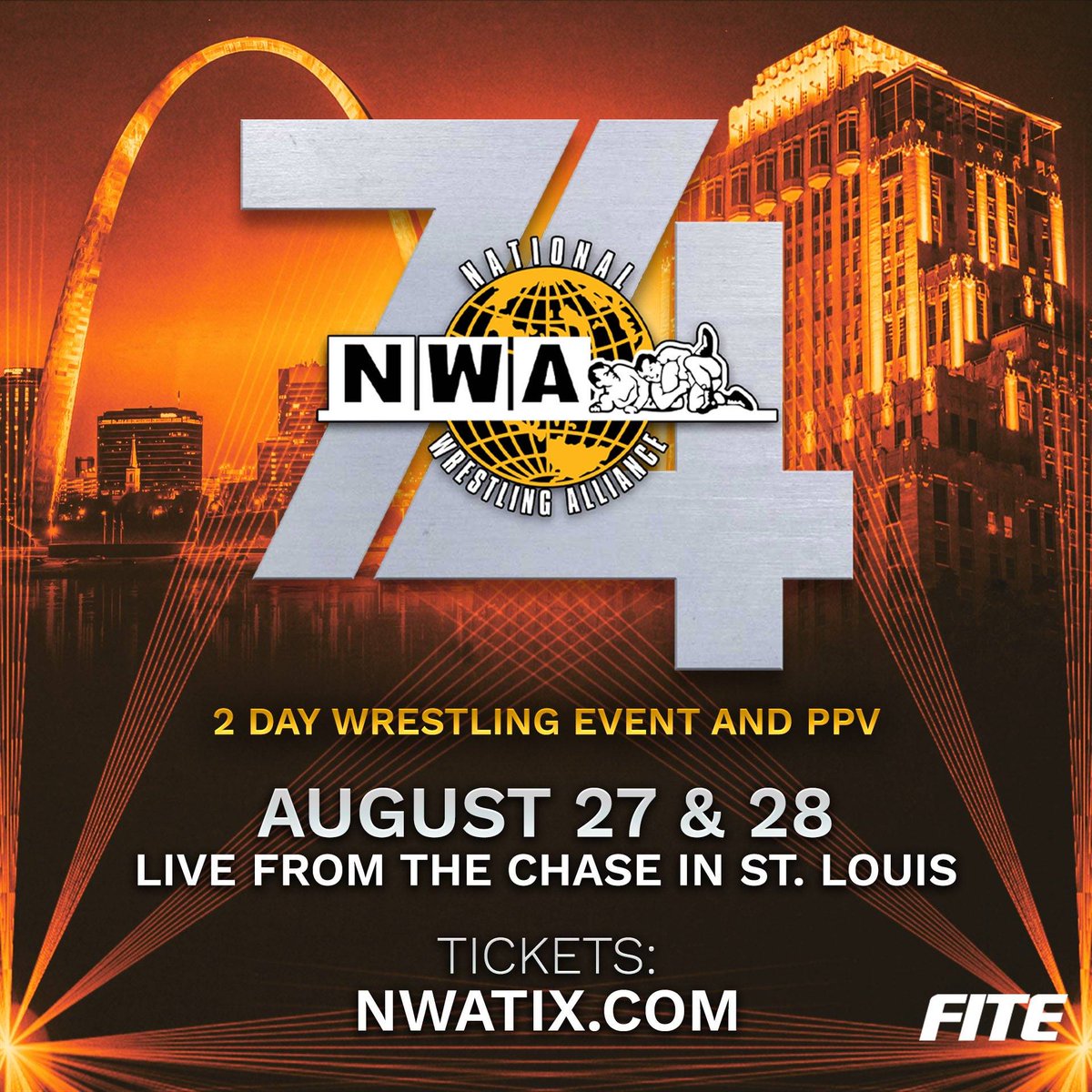 christijaynes's tweet photo. @nwa is back at the #Chase in #StLouis August 27 & 28
Get your tickets now
🎟️ https://t.co/RYj37eR5m1
Or 👀 on @FiteTV
See you soon
#lacj #TaDa #brazil https://t.co/ky7tACfy96