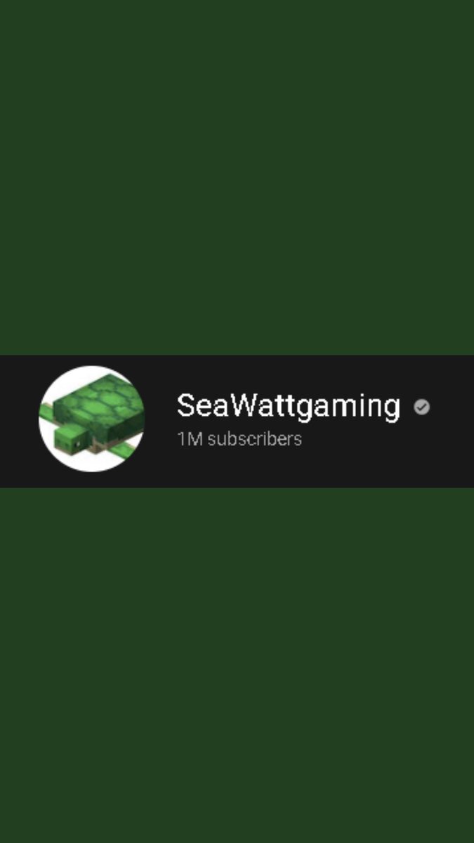 SeawattGaming's tweet photo. It’s unreal. At almost 1 year from starting on @YouTube I hit 1 million. This is just the beginning. I will become one of the biggest creators on the platform. https://t.co/cv0YvI6rmv
