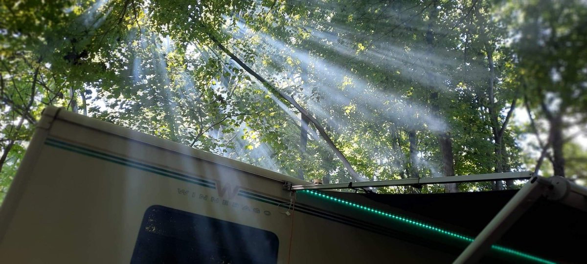 ThisIsUsTMT's tweet photo. When campfire smoke and sunrays come together. Last full day at Susquehanna State Park Campground. Next stop Tucquan Park Family Campground next month. Visit us on you tube @ Tomorrows Memories Today. Please like subscribe and share, its free! #rving #tomorrowsmemoriestoday #rv https://t.co/mXIbAobv7Z