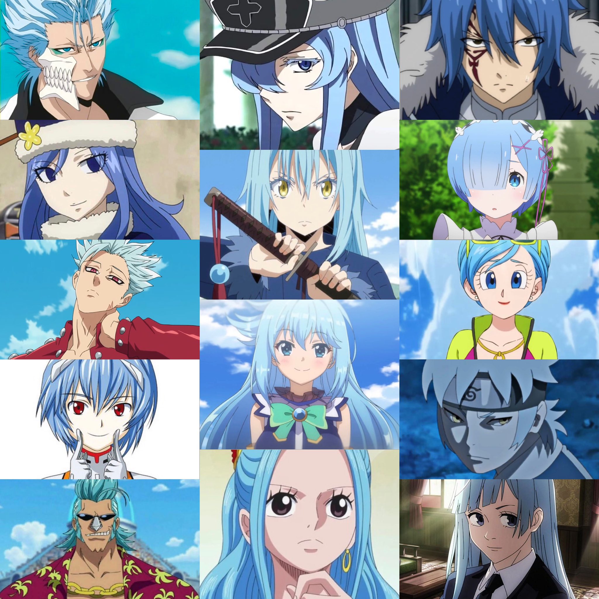 Top 10 Interesting Anime Characters With Blue Hair