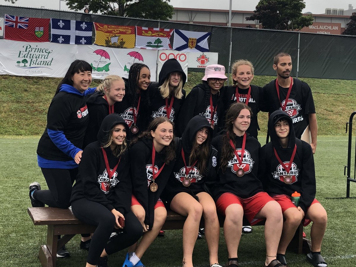 FootballOntario's tweet photo. Football Ontario would like to congratulate our 4 medal winning teams from this past weekend in PEI‼️

U16 Girls won Bronze🥉
U16 Boys won Silver🥈
U18 Boys won Silver🥈
U20 Women won Bronze🥉

#WeAreFootballOntario https://t.co/W5XzUGTRmc
