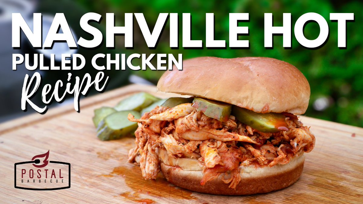 Nashville Hot Pulled Chicken Sandwich - Easy Smoked Chicken Recipe youtu.be/i4tj4-0X_a4 

#bbq #barbecue #grill #grilling #food #recipe #nashvillehot #chicken #spicychicken