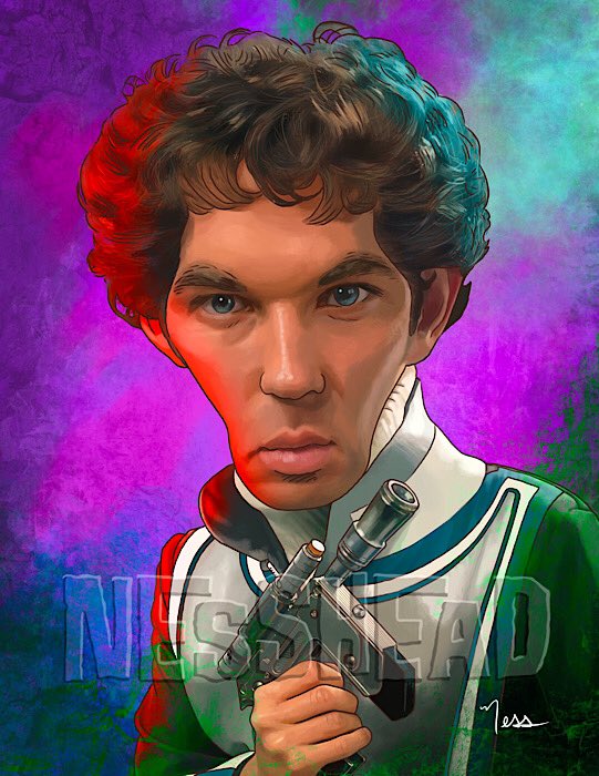 NESSHEAD68's tweet photo. Caricature of Del Tarrant from Blake’s 7. Digital painting.
#NESSHEAD #caricature #caricatureartist #art #artist #artiste #artista #atisuto #scifi #blakes7 #blakes7fanart #digitalpainting #funkofunatic #funkofamily #illustration #deltarrant #stevenpacey #artontwitter https://t.co/T0bxEs0fuZ