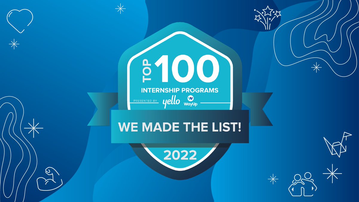 We made @WayUp’s 2022 Top 100 Internship Programs List! We're so proud of our ONETEAMERS who work to ensure our internship program is fulfilling and engaging. If you or a friend is interested in a great internship, check out our website for more info: chamberlaingroup.com/internship/