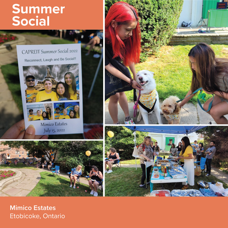 Caprent's tweet photo. #Summer socials are a great opportunity for our property teams to connect with residents. In July, the Mimico Estates team held a summer social event for residents to enjoy!
#REITsforHousing #BestPlacetoLive #BestPlacetoInvest #BestPlacetoWork #Goodnews #CAPStory #TBT https://t.co/L1WUmEbHGP